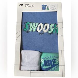 Nike Boys Blue Newborn 3-Piece Set